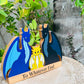 Colour Dragon Family of 3 – Personalized Wooden Decor