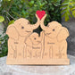 10'' inch open eye Elephant family of 3