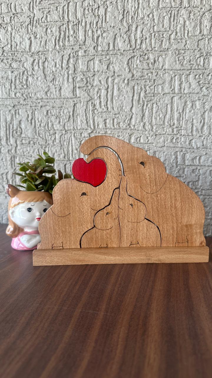 Elephant family of Four