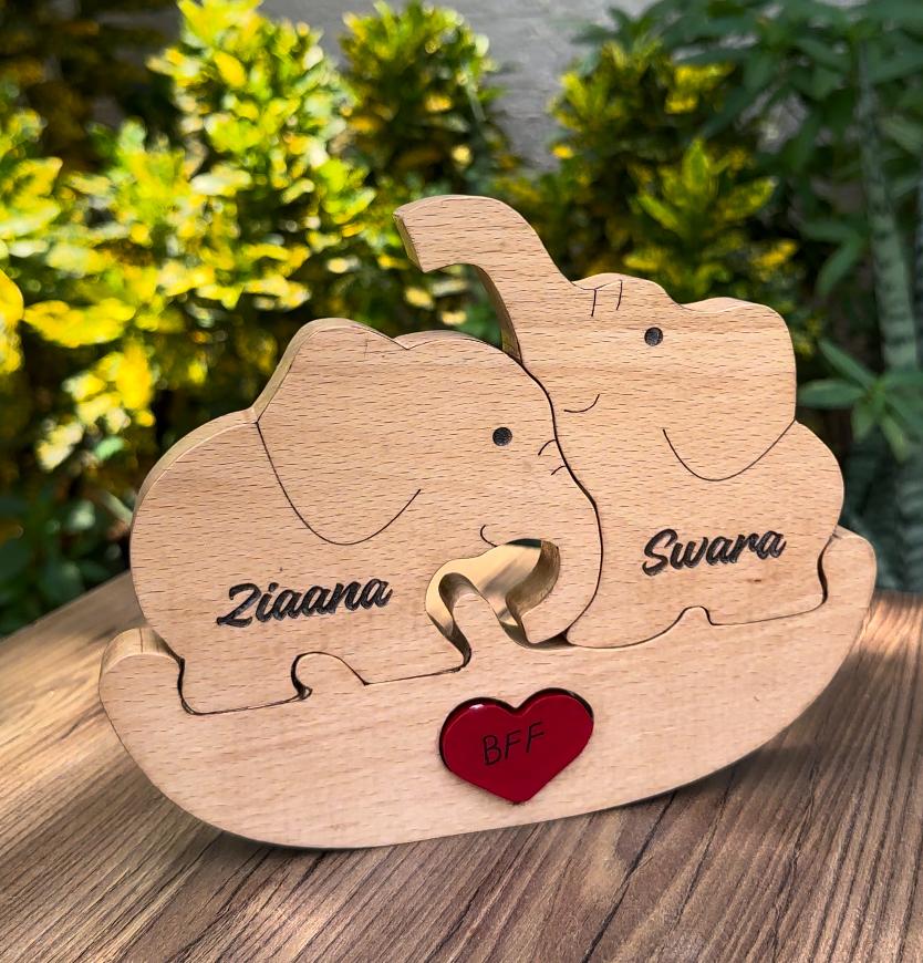 Elephant family of Two