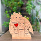 Dragon & Horse Family – 10 Inch Personalized Wooden Decor