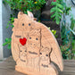 Dragon & Horse Family – 10 Inch Personalized Wooden Decor