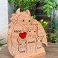 Dragon & Horse Family – 10 Inch Personalized Wooden Decor